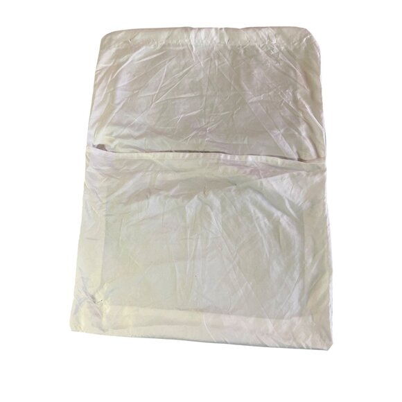 White Satin Standard Pillowcase With Envelope Closure 77c - Picture 4 of 6